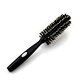 Custom Logo Fashionable Styling Comb Home Use Plastic Handle Bristle Massage Curling Hair Brush