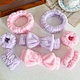 Spa Headband Women Microfiber Facial Makeup Hairband with Wristbands Elastic Fluffy Face Washing Headband Skin Care Spa Headband