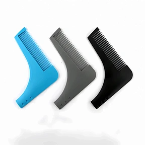 Premium Quality Tools Gifts Men Beard Shaping Comb L Typed Plastic Beard Shaper Tool