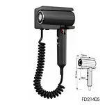 1600W Wall-Mounted Foldable BLDC Hair Dryer with 180°C Foldable Handle.