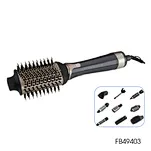1200W Multi-Attachment Hot Air Brush - 9-in-1 Lightweight with Versatile Brushes