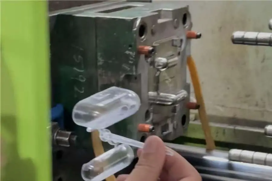 Injection mold trial and molded sample validation before delivery