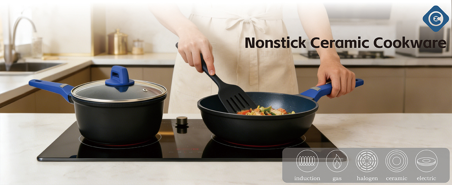 Aluminum Non-Stick Wok/Frying Pan Lightweight | Fast Heating | Durable Non-Stick | Healthy Cookware Cooking Made of food-grade aluminum alloy with integrated die-casting, it heats quickly and evenly, preventing overcooking or burning. Works efficiently on low to medium heat, saving energy and time. Ultra-light design — only 1/3 the weight of traditional iron woks, easy to lift, flip and stir for all users. Featuring a safe food-grade non-stick coating, free of PFOA/PFAS, heat-resistant and scratch-resistant. Eggs slide, fish stays intact, and you can cook with less oil for healthier meals. Thanks to the lotus-effect non-stick technology, the pan is easy to clean: just rinse and wipe, no scouring pads needed. With a thickened composite base, it is compatible with all stoves: gas, induction, ceramic and more. Ergonomic heat-resistant handle provides a comfortable, secure grip. Transparent tempered glass lid locks in moisture and nutrients for visible, convenient cooking. Sturdy, distortion-resistant and built to last. Perfect for frying, scrambling, stir-frying, simmering and stewing — your all-in-one pan for daily meals. Cook easier, clean faster, enjoy healthier delicious food every day.