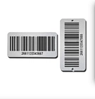 Custom Aluminium Metal Barcode Asset Tags Serial Number Metal Logo Stickers Metallic Barcode Label