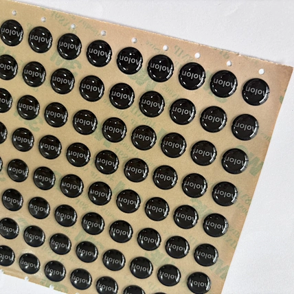 Hot-sale Custom High-end Resin Domes Epoxy Decal Antioxidant Letter Sticker