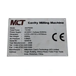 Wholesale  Acid Engraved Stainless Steel Name Plates​ Multi-Sized Punched Color-Filled Industrial Equipment Data Nameplate