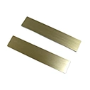 Brushed Anodized Aluminum Label Custom Engravable Long Metal Nameplate Tag for Furniture, Machinery and Electronic Devices