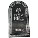 Customized Design Perfume Sticker Label for Bottle Bendable Metal Emboze Aluminum Stickers for Perfume Bottles