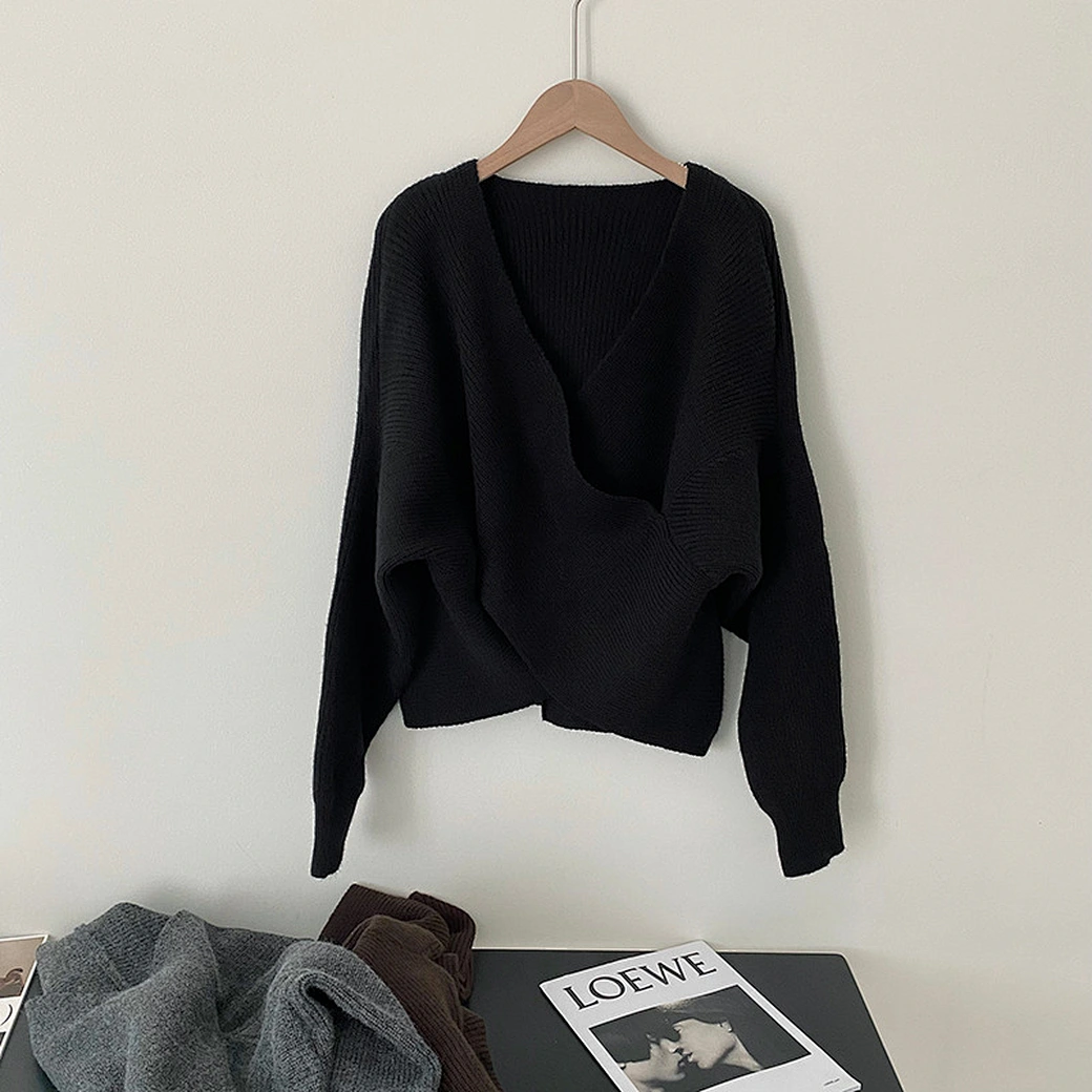 cashmere wrap sweater