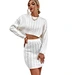 Wholesale Sexy Temperament Women's Suit Sweater Sets  Fashion Knitted Two Piece Set.