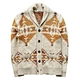 Wholesale AW New Arrival V-neck Long Sleeve Jacquard Casual Men's Knitted Cardigan