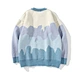 Winter Custom OEM&ODM Men's Sweaters Loose Pullover Round Neck Knitted Casual Sweater