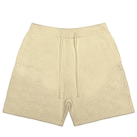 Bulk supply of jacquard drawstring knit shorts from China