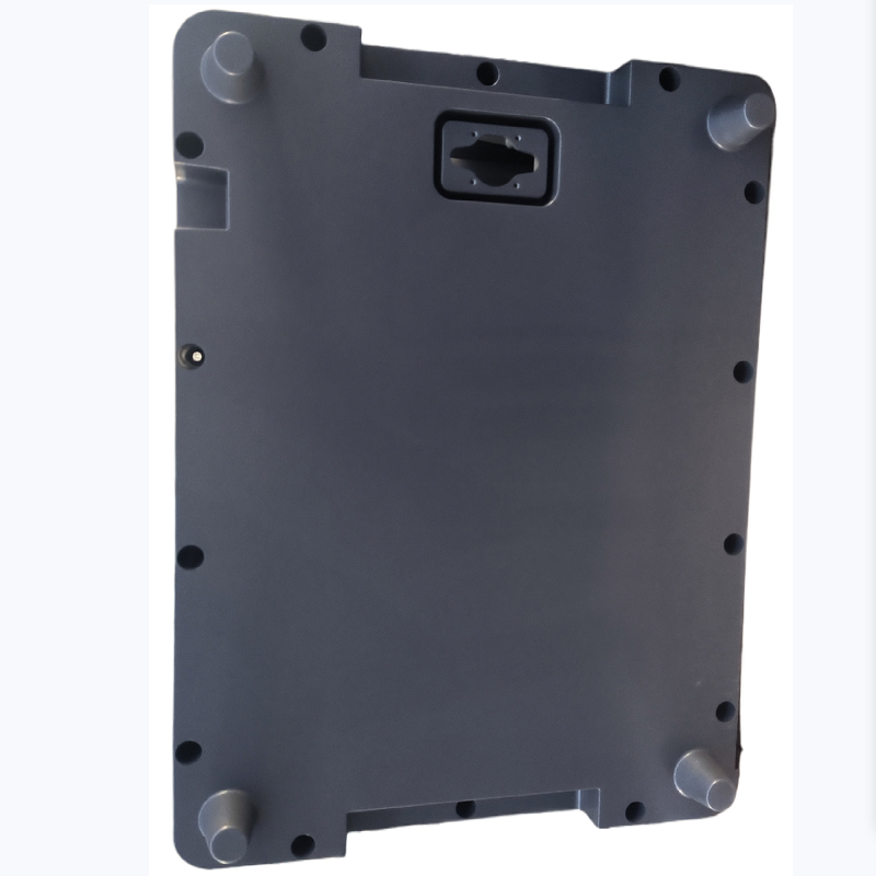 Die-cast EV battery enclosure aluminum alloy one-piece structure seamless design heat dissipation fins