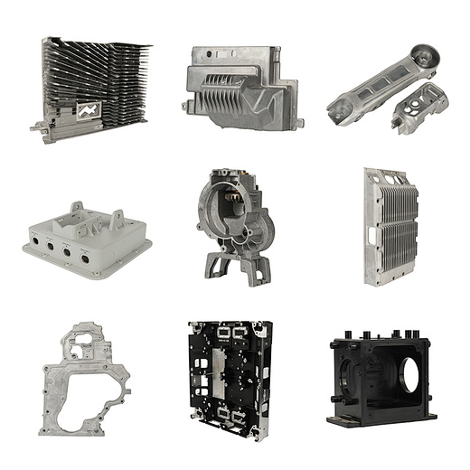 Finished ultra high precision aluminum magnesium zinc vacuum die casting structural parts for new energy and electronics