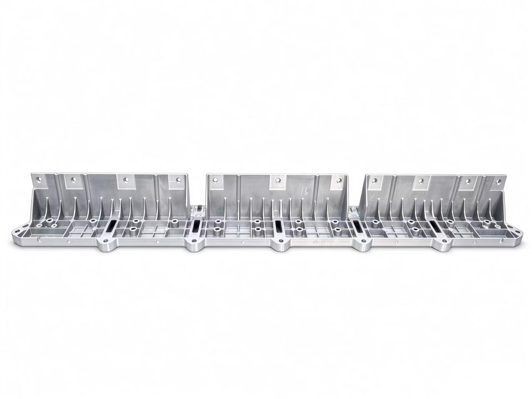 ADC12 die cast aluminum end plate for EV battery module