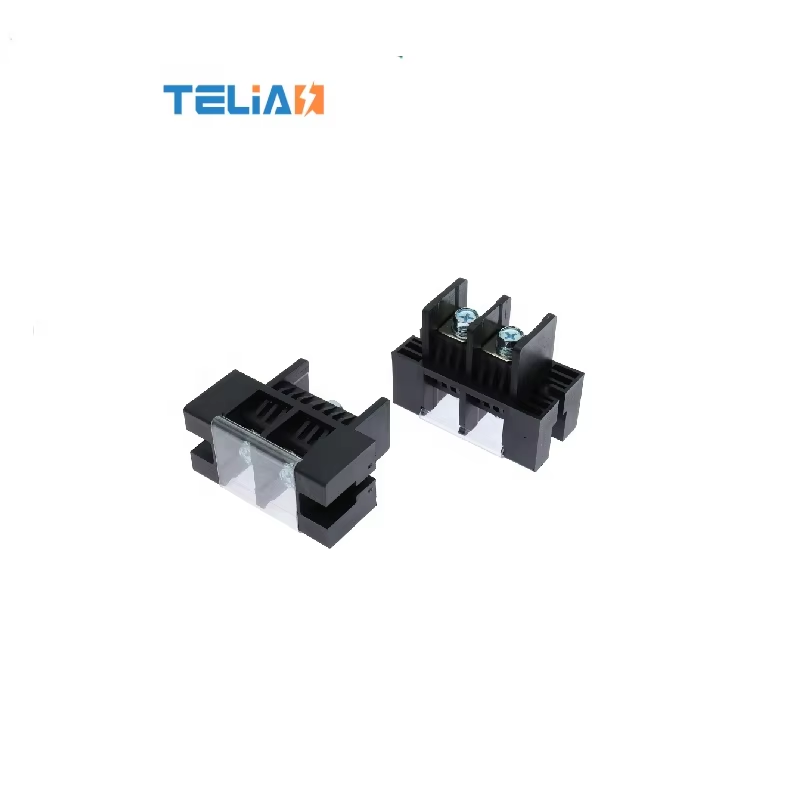 Robust feed through terminal power blocks for secure panel-mount electrical connections. Supporting high current loads from 50A to 400A+. Features flame-retardant housing and pure copper conductors. Ideal for industrial power supplies, EV charging, ESS