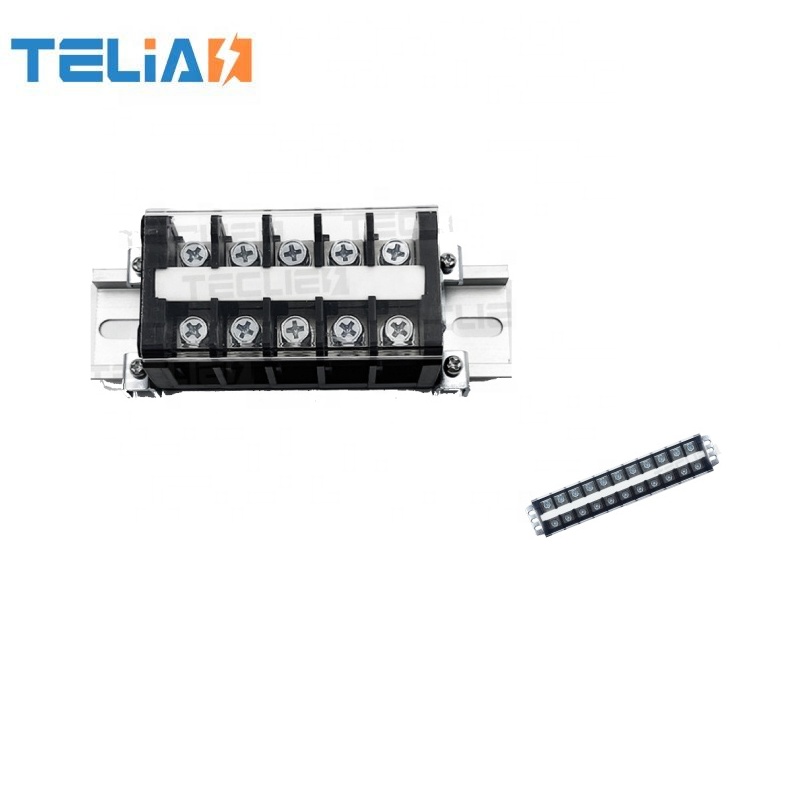 TELIAN 6-position dual row screw terminal strip (600V 10A) delivers stable low-current wiring for control circuits, battery modules and small new energy equipment. Compact structure for easy installation,
