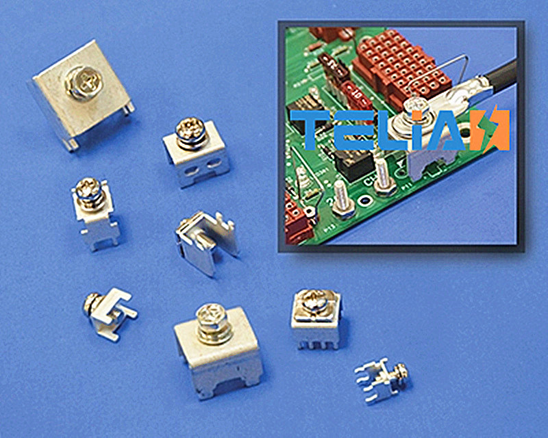 brass tin-plated PCB tab screw terminals feature excellent electrical conductivity, corrosion resistance and stable screw locking, ideal for PCB power boards, energy storage systems, lithium battery modules and industrial control equipment.