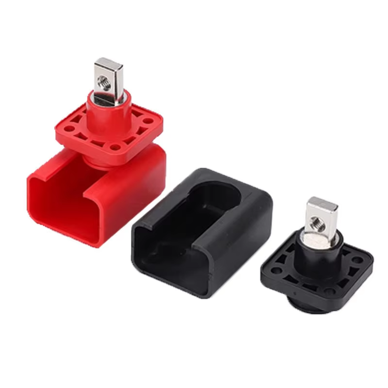 High-performance battery cable terminals engineered for high-voltage environments. Featuring a robust brass & copper core with high-strength plastic shells. Optimized for automotive and battery energy storage systems (BESS)