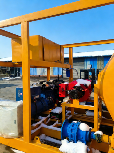 5 cubic recycled asphalt drum mixer with dust removal