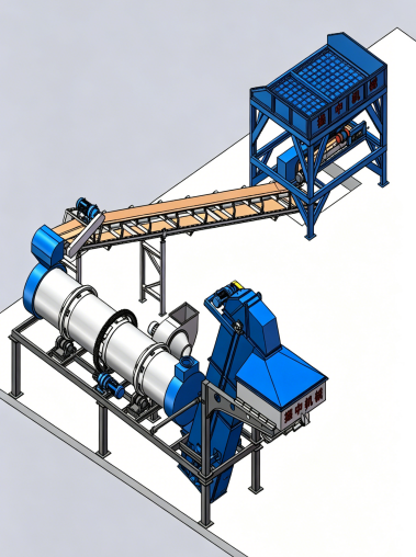 Drum type asphalt mixing plant