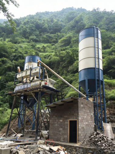 HZS35 concrete plant stable output
