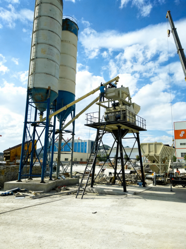 stationary small concrete batching plant factory direct