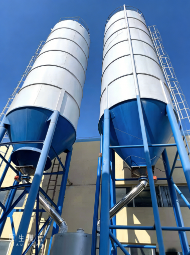 overhead cement silos