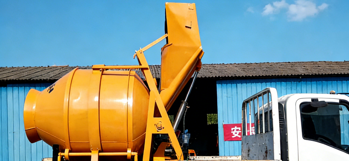 small concrete mixer easy to operate and transfer