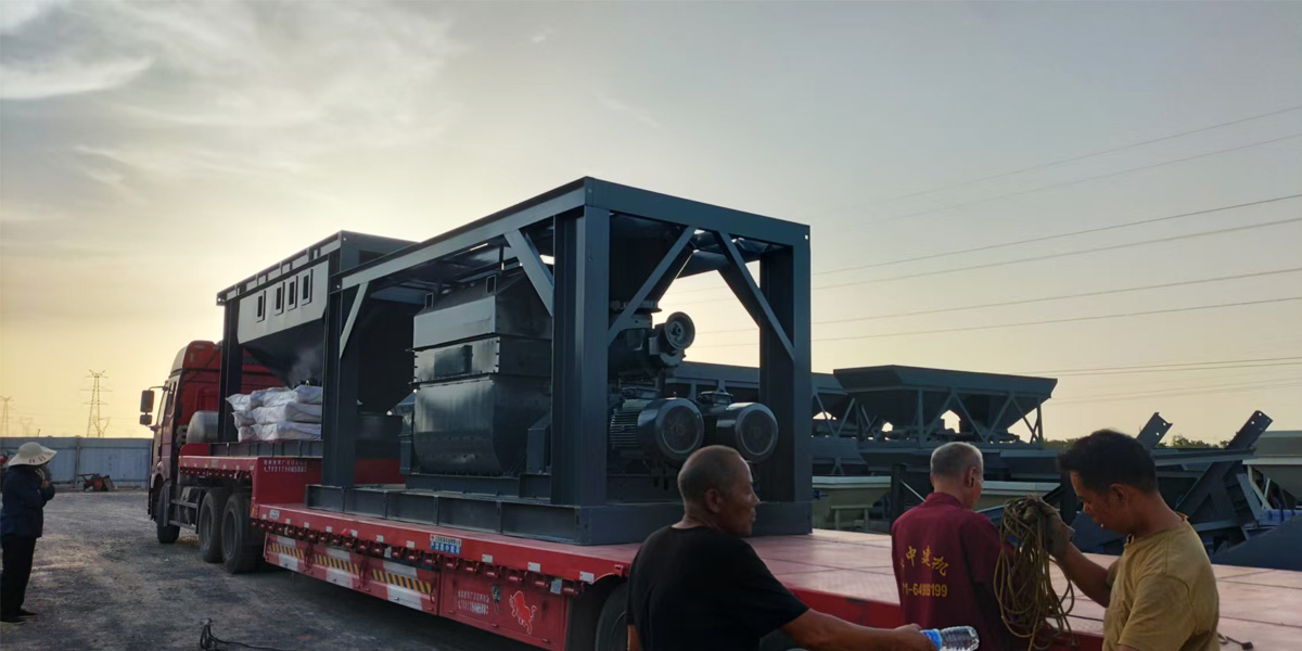 Transportation and packaging of concrete and asphalt mixing equipment