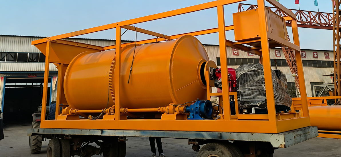 portable hot mix asphalt trailer for export