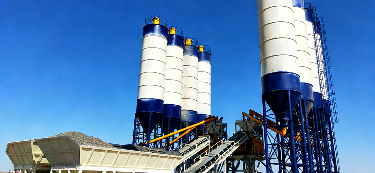 HZS90 concrete mixing plant 90m ³/h