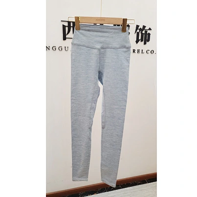 OEM Custom Cationic Double-Yarn Jacquard Athletic Compression Leggings