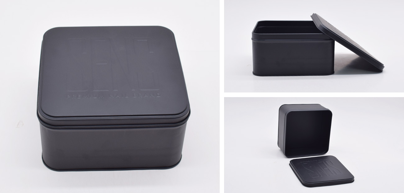 Longteng crafts high-quality square tin cans with custom designs for gift and retail packaging. Our robust square tins with lids provide reliable sealing for food, gift and cosmetic products. Email us today for a free custom quote.