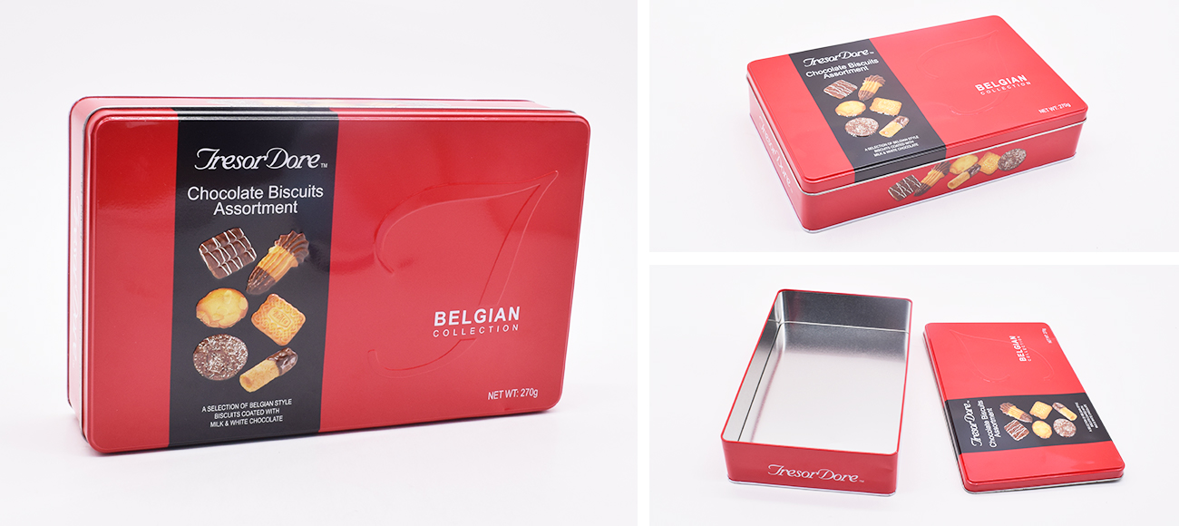 LTD Tin Box specializes in custom chocolate tins for confectionery brands worldwide. Every tin of chocolates is made to order with full print and size customization. Get a free sample today.