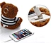 OEM Cartoon Teddy Bear Power Bank 10000 MAh 10W Output Power LI-Polymer Battery for Smartphone Promotional Gift