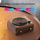 Portable Retro Vinyl Record for Bluetooth Speaker RGB LED Creative Audio System Wireless Subwoofer 5W Quality Card Slot Gift