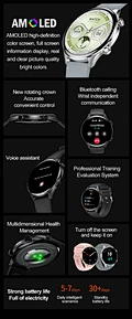 Fashion  AMOLED NFC Smart Sports Watch AI Assistant