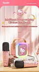 Hello kitty Bluetooth karaoke speaker with two  mini wireless microphones for kids
