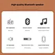 Retro Smart Wireless Speakers Voice Control  wooden Portable Desktop Audio for Phone Computer Rec