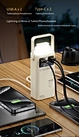 30000mAh Power Bank with Built-in Cables