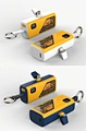 mini size 5000 mah pocket size 2-in-1 power bank Type-C Lightning
