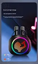 Family Party Bluetooth Speaker with Two Mics Colorful LED Atmosphere Light  Birthday Gift
