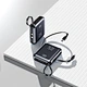 Cross-Border Fast Charging High Capacity 10000mah Power Bank Built-in Cable Micro USB 22.5W Type-C Output Li-Polymer Battery