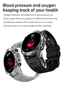 Fashion NFC Smart Sports Watch AI Assistant AMOLED HD Display Heart Rate Oximetry Compass IP68 Waterproof-New Answer Call SDK
High-precision GPS Outdoor Sports Smart watch  with NFC and Geomagnetic compass 3ATM depth waterproof to 30 Meters for Swimming