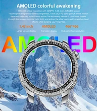 HD AMOLED display outdoor wearable watch GPS