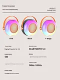 Portable RGB colorful karaoke bluetooth speaker  dual mic speaker for home karaoke night