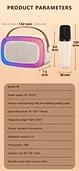 RGB LED lighting speaker  music fighter wireless bluetooth mini speaker karaoke Bluetooth speaker