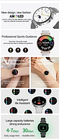 Ultra Thin Slim Body smart watch For Women
